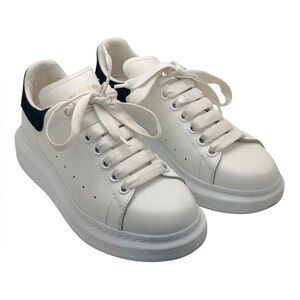 Alexander McQueen Oversized Sneakers White Black Leather EU 37
